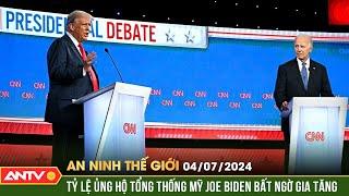 An ninh Thế giới ngày 4/7: Tỷ lệ cử tri ủng hộ Tổng thống Mỹ Joe Biden bất ngờ gia tăng | ANTV