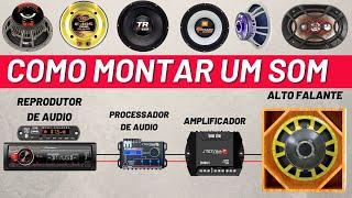 ️Como MONTAR seu som do zero Básico ou Completo #somautomotivo #rayllan