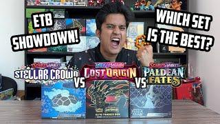 ELITE TRAINER BOX SHOWDOWN! STELLAR CROWN VS LOST ORIGIN VS PALDEAN FATES!