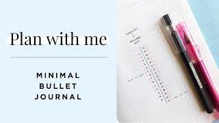 Making a minimalist journal | PLAN WITH ME 2019 #bujo