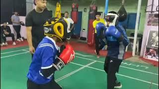 Hard Sparring Match: Beginner (62kg) vs Amateur (45kg) Boxer | Intense Boxing Session