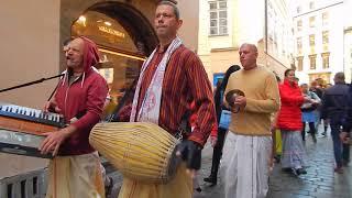 Hare Krishnas en las calles de Praga