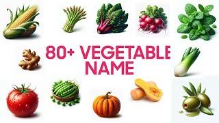 Vegetable Names with Pictures - different types of vegetables - English Vocabulary.