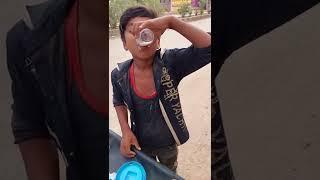 12 year old cute  boy selling chaas raabdi #shorts #streetfood #viral