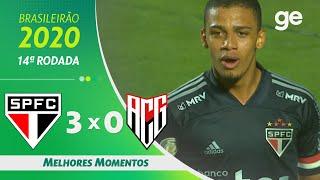 SÃO PAULO 3 X 0 ATLÉTICO-GO | MELHORES MOMENTOS | 14ª RODADA BRASILEIRÃO 2020 | ge.globo