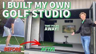 I Built My Own Golf Simulator | DIY Golf Studio | Fold Away Golf Sim