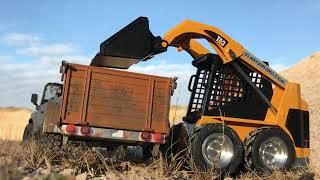 Bruder Toys - RC Conversion - Conquer Jack's Quarry with BOBCAT SKID STEER and LANDY!