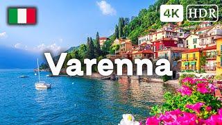 Varenna Lake Como Italy - 4k Video Ultra HD Walking Tour 2024 ▶︎CAPTIONS