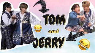 BTS Taekook being Tom & Jerry