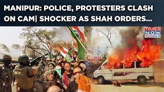 Manipur: Violent Police, Protesters Clash On Cam| Amit Shah's Big Order Sparks Ethnic Tensions? Why