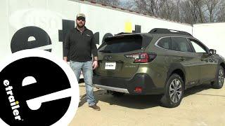 Installing the etrailer Trailer Hitch Receiver on your 2023 Subaru Outback Wagon