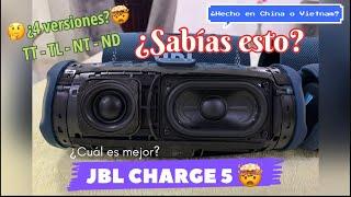 Jbl Charge 5 ¿Lo sabías?  versiones TT/TL/NT/ND  ¿Hay diferencias? ¿cuál prefieres? 