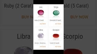 Gemstone Recommendations as per Zodiac Signs part - 2