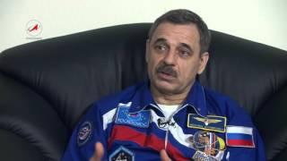 Первое интервью на Земле космонавта М. Корниенко