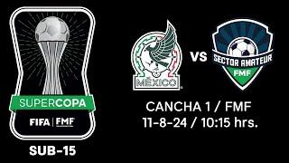 SUPERCOPA FMF SUB 15 | FINAL ORO | SELECCIÓN NACIONAL DE MÉXICO vs SECTOR AMATEUR