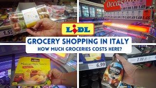 Supermarket Groceries in ITALY - LIDL in Milan