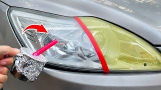 Genius Method! The Easiest Way To Polish Car Lights Like Crystal In A Few Minutes