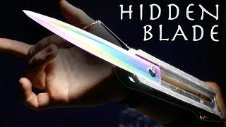 How To Make An Assassin's Creed HIDDEN BLADE! - Rainbow Metal, Spring Loaded (Simple Build)