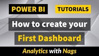 How to create your First Dashboard - Power BI Tutorial (2/50)