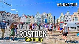 Germany, ROSTOCK - Summer Walk in 4K HDR from HBF to Inner City | Walking Tour