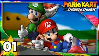 Mario & Luigi in the Mushroom Cup! | Mario Kart Double Dash - Part 1
