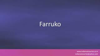 How to pronounce the word(s) "Farruko".
