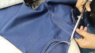  Fix Zipper of Jeans Pant | जींस पैंट की जीप कैसे लगाएं |How to make Jeans | SEWING 69