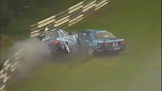 BTCC Brands Hatch 1992 Big crash Rouse Hoy