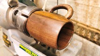 Wood turning Beer Mug from American Black Walnut