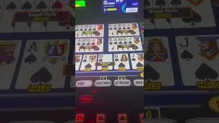 Dealt royal Flush with a 5x!! #videopoker #casino #lasvegas