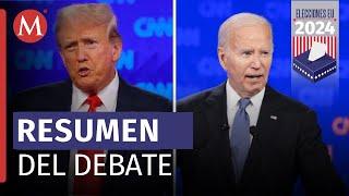 Biden vs Trump: Aquí el resumen del primer debate presidencial en EU