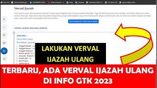 TERBARU, CARA VERVAL IJAZAH S1 DI INFO GTK 2023