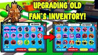 Im Spent 1 Million Gems On Upgrading My Fan's Inventory In Toilet Tower Defense!