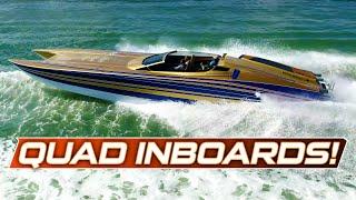 QUAD Inboard Nor-Tech 50 Roadster at Haulover / Florida Powerboat Cub Poker Run