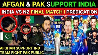 TEAM INDIAVS NZ FINAL CHAMPIONS TROPHY2025 MATCH I AFGHAN  SUPPORT INDIAN TEAM I REACTION