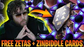 INSANE FREE Bonus Zetas and TONS of Zinbiddle Cards in SWGoH - HOARD NOW!
