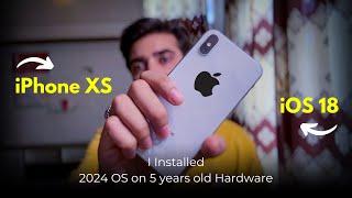 I Installed iOS 18 on iPhone XS - How does it Run? iOS 18 featues | iOS review