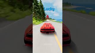 Unlucky  vs Lucky  #shorts #beamng