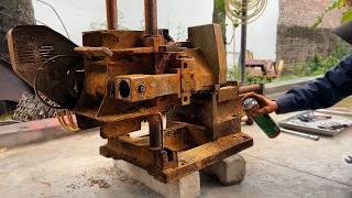 Restore Old Rusty MAKITA Wood Sawmill For Woodworking Craftsman // Vintage Wood Machine Restoration