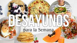 Desayunos para la Semana | realista, saludable #desayunosaludable #michelaperleche