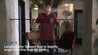 Tension Rod Room Divider Kit How To Video #DivideAndConquer