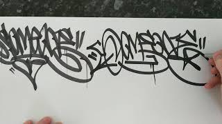 GRAFFITI - SKETCHBOOK HANDSTYLES - RAW VIDEO