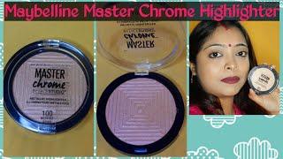 Maybelline Master Chrome Highlighters Review + TRY ON!