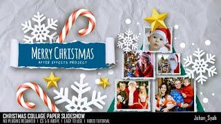 ️ Christmas Collage Paper Slideshow (After Effects Template)