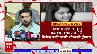 Nitesh Rane on Disha Salian Case : दिशा सालियन मृत्यूप्रकरणी नितेश राणेंची चौकशी, कोण अडकणार?