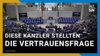 Vertrauensfrage: Wie oft und von welchen Kanzlern wurde sie gestellt?