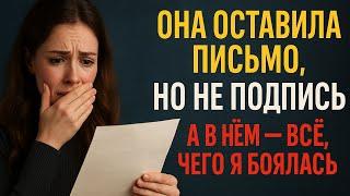 Она оставила письмо, но не подпись  А в нём — всё, чего я боялась...