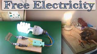 How to Create Free Electricity Energy With Plug spark plugs (Fk Tech)