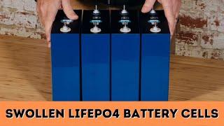 Swollen LiFePO4 battery cells... are these dangerous??