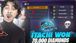 "PRANK" Itachi Won 70000 DiamondsJadugar or Wot? 1 vs 4 - Garena Freefire